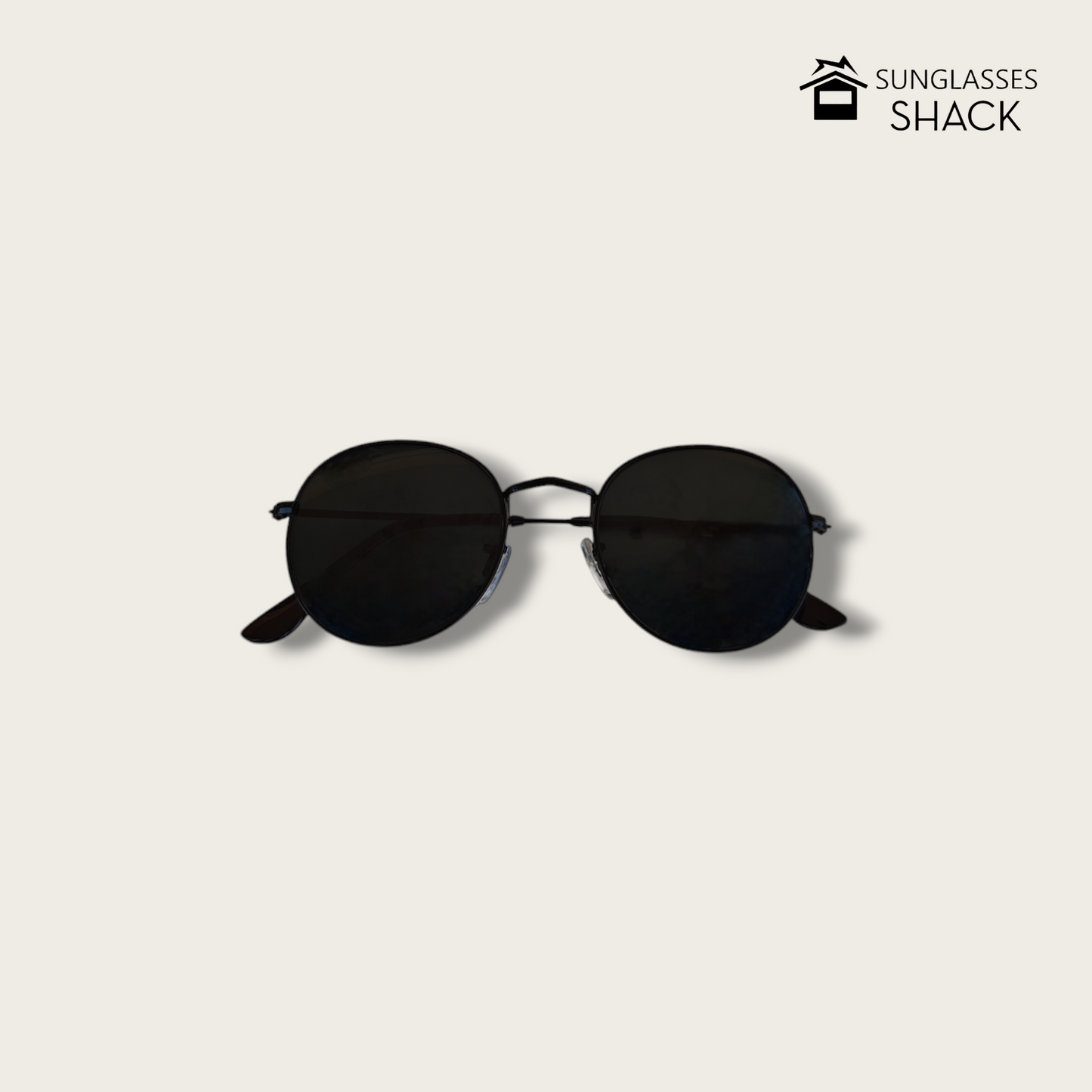 ROUND SUNGLASSES ALL-BLACK