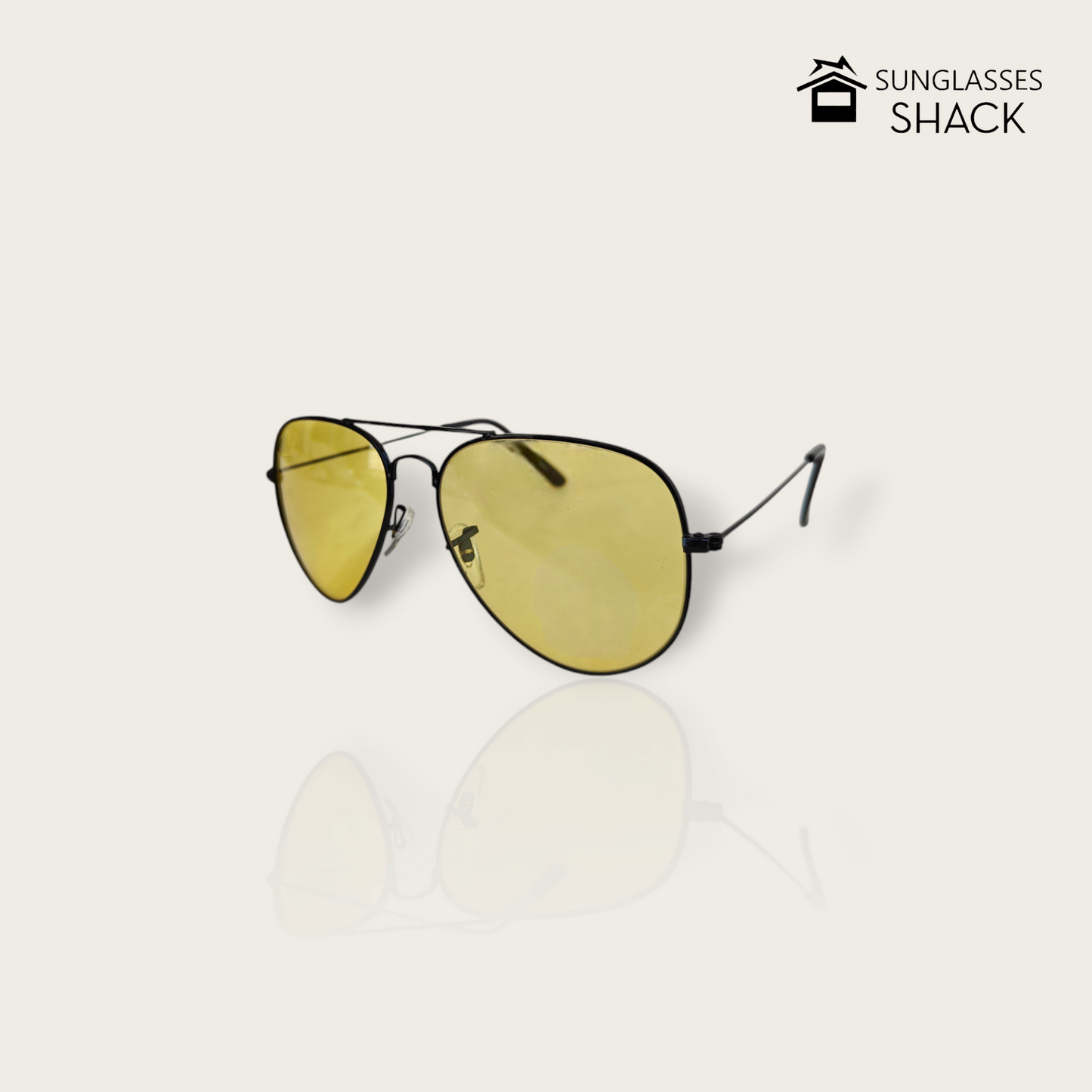 AVIATOR SUNGLASSES - YELLOW/BLACK
