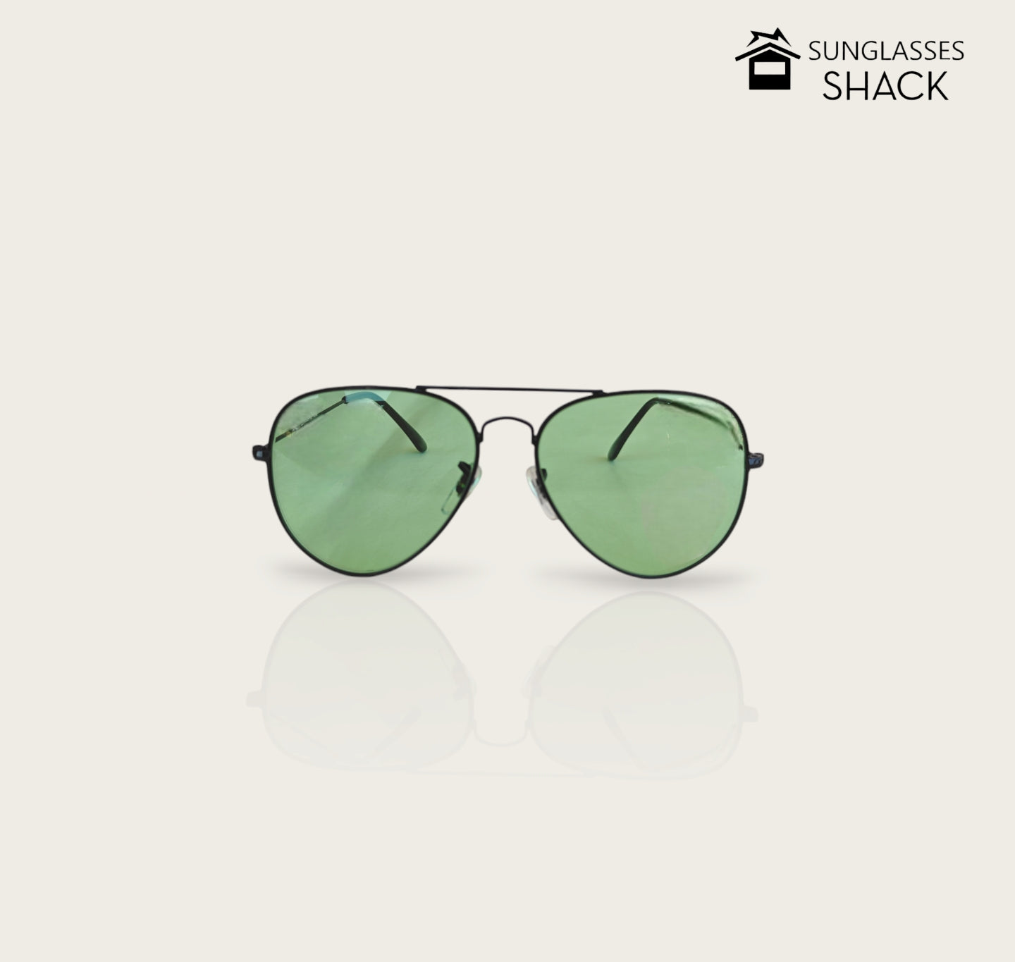 AVIATOR SUNGLASSES GREEN/BLACK