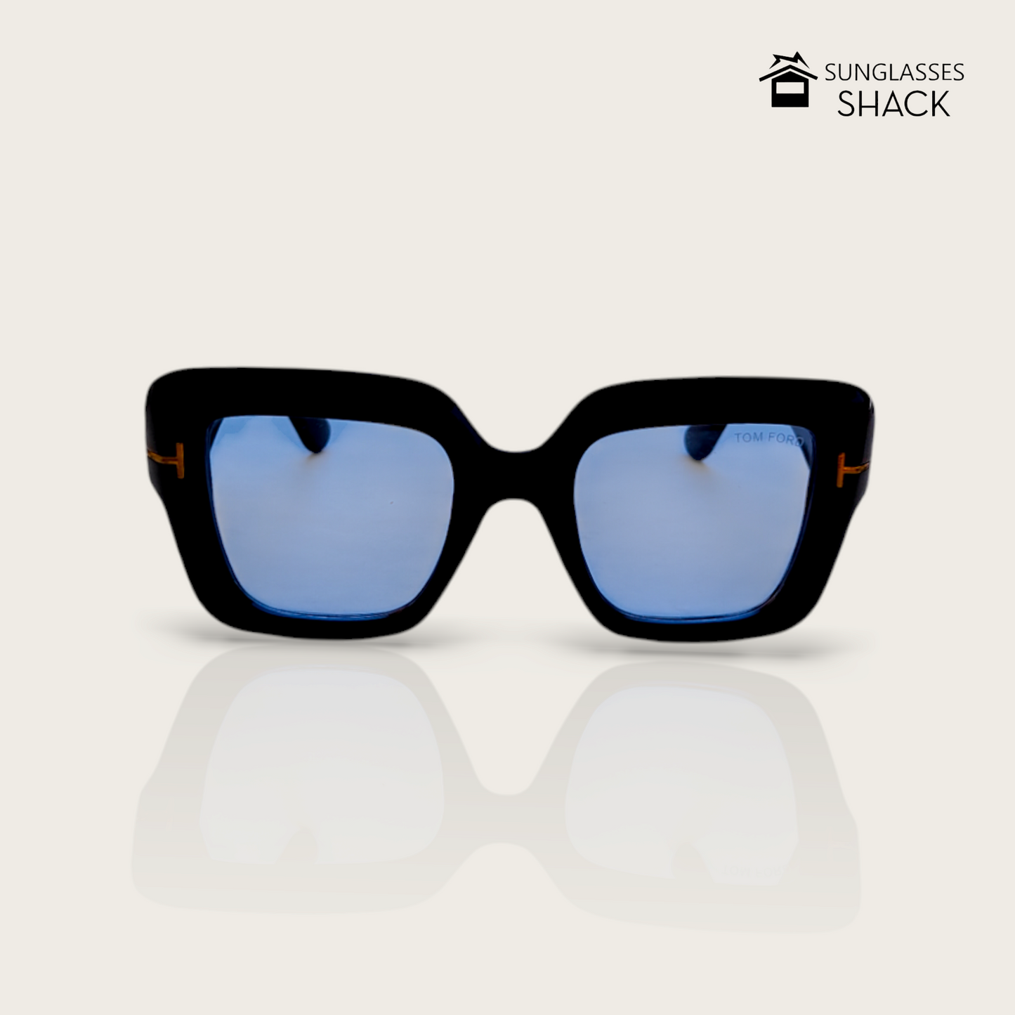 BLUE CHUNKY SUNGLASSES - TF