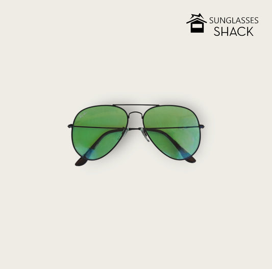 AVIATOR SUNGLASSES GREEN/BLACK