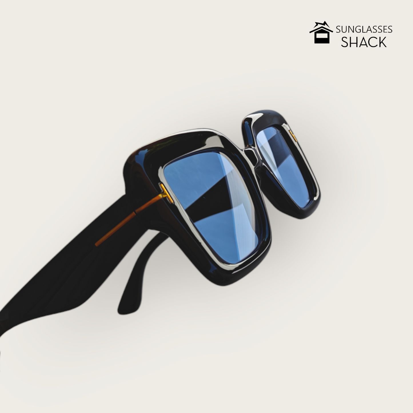 BLUE CHUNKY SUNGLASSES - TF